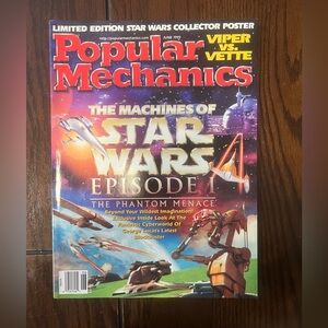 Popular Mechanics Magazine June 1999 Vol.176 No.6 Star Wars Episode I Cover